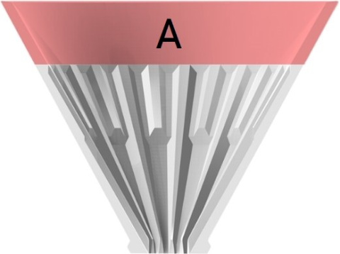 Górna część zaparzacza dripper Timemore Crystal Eya