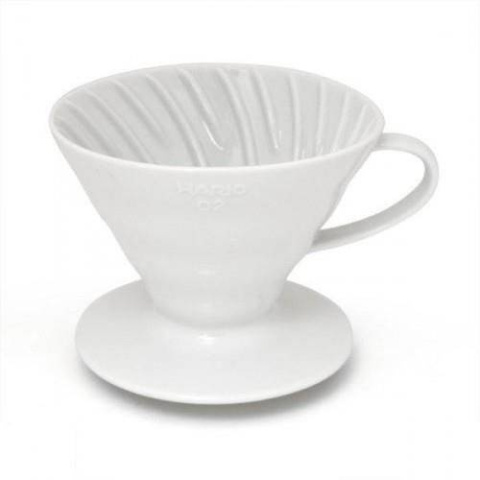 Ceramiczny dripper hario bloom kolor biały
